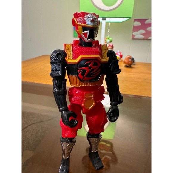 Power Rangers Ninja Steel Red Fire Lion Ranger 5" Bandai Action Figure - Picture 2 of 3